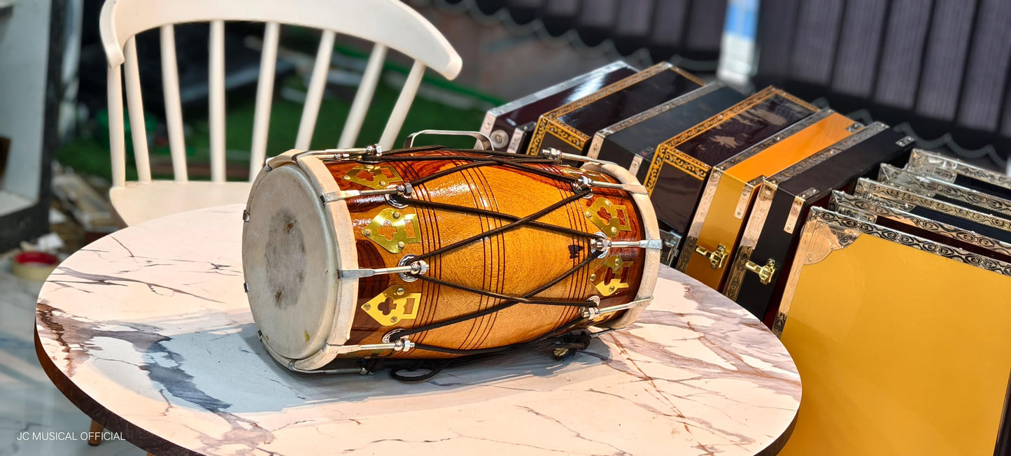 PROFESSIONAL DHOLAK With 100% pure sheesham wood nuts bolt system