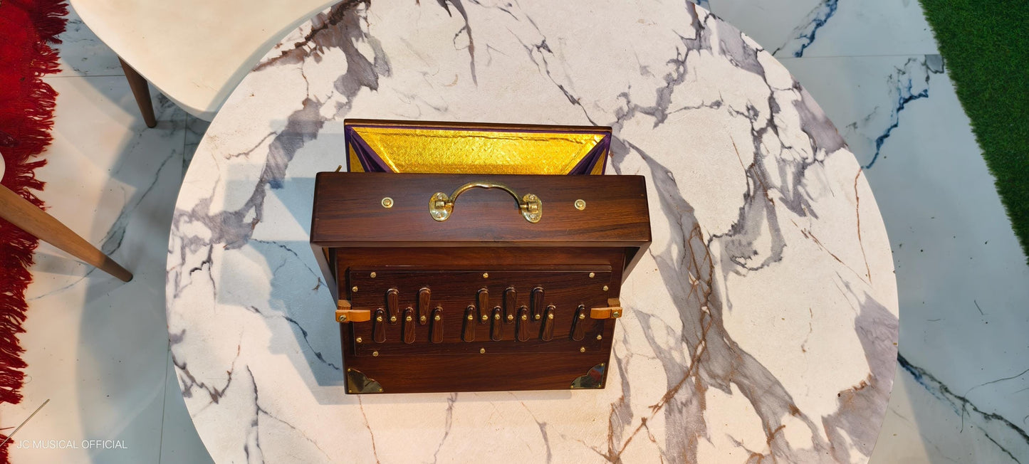 SHRUTI BOX 1Line C TO C oak colour with golden decoration and premium wooden accessories
