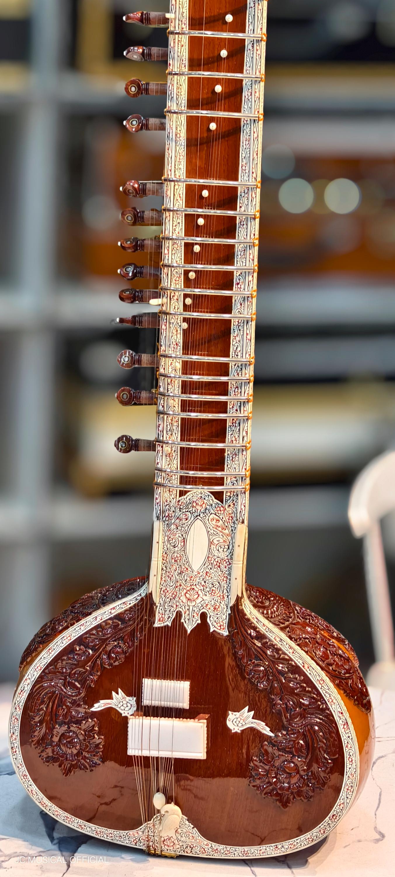 RAVISHANKAR STYLE Professional SITAR with double tumba and hardcase