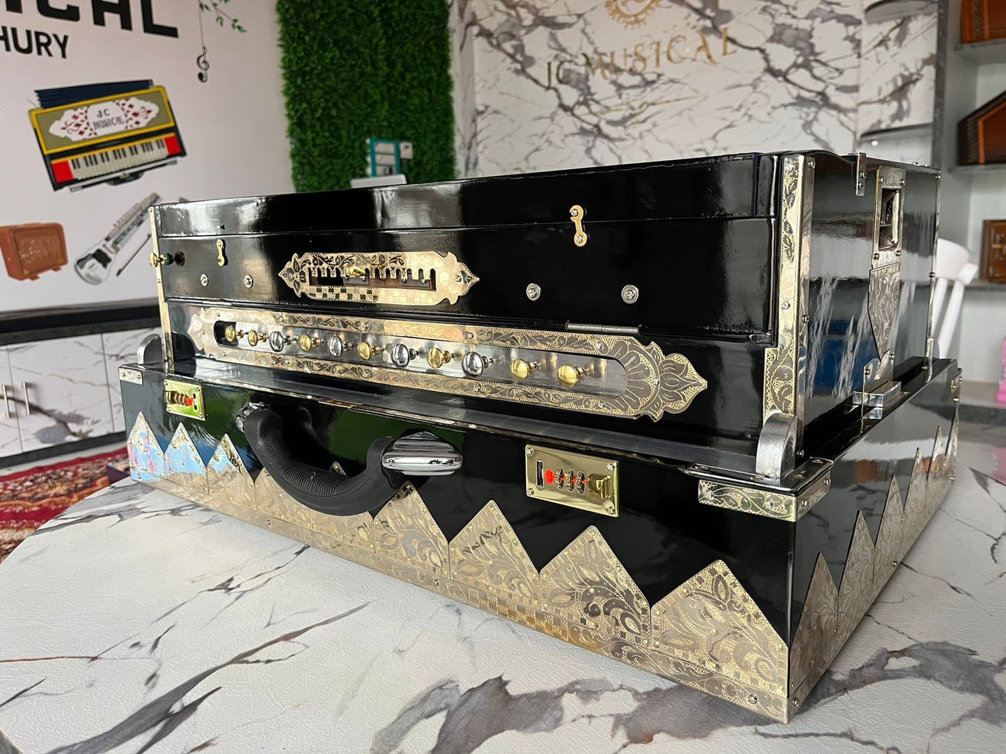 4line 13scale changer harmonium customised model with custom nameplate premium segment