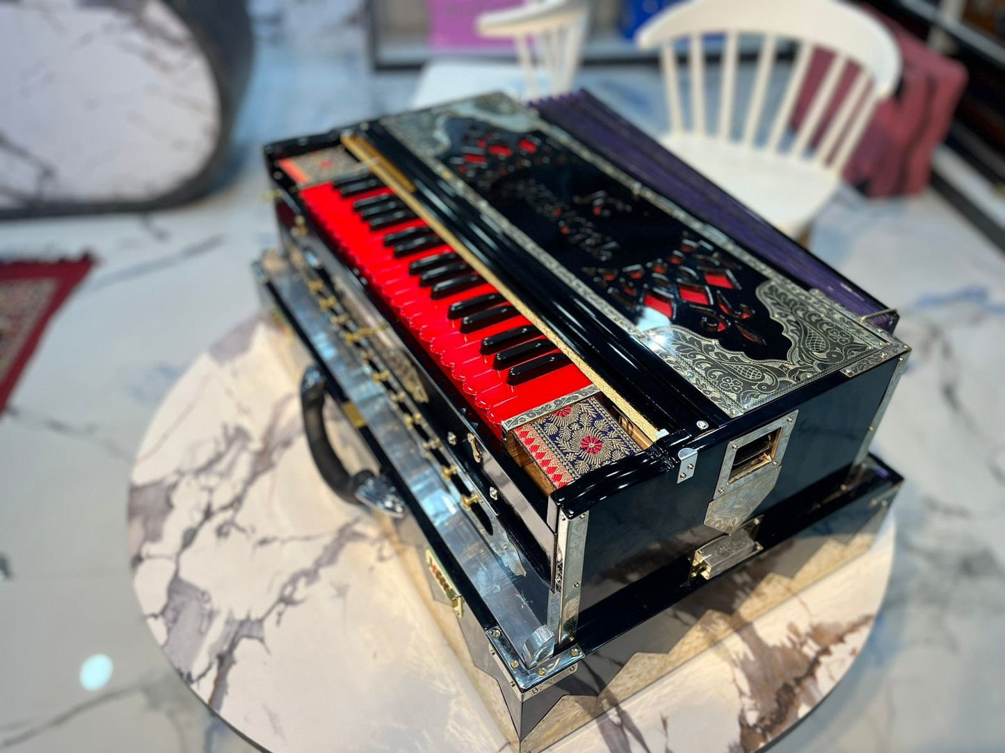 4line 13scale changer harmonium customised model with custom nameplate premium segment