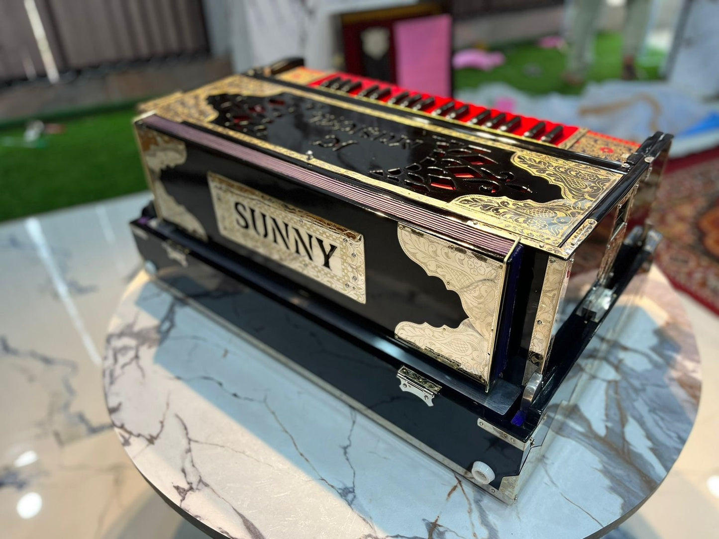 4line 13scale changer harmonium customised model with custom nameplate premium segment