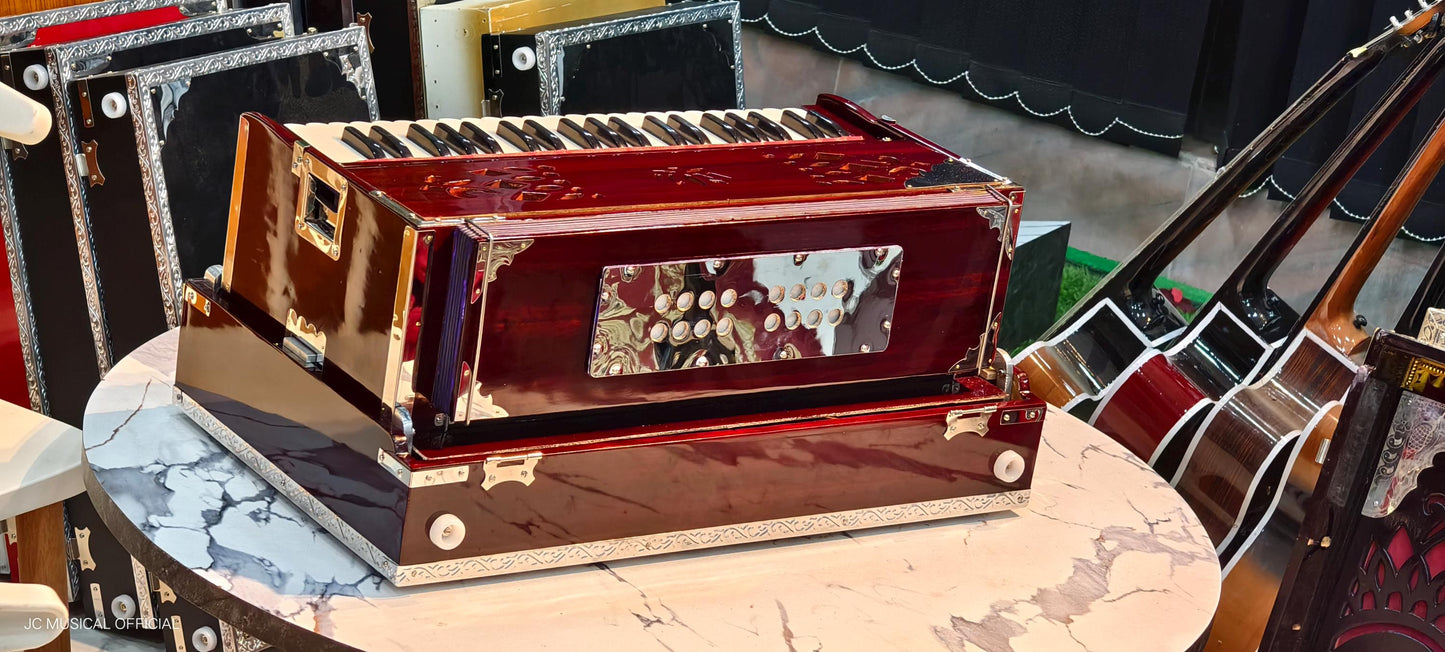 GERMAN JUBILATE ORIGINAL Reed 2Line Harmonium.. Mahagony glossy finish