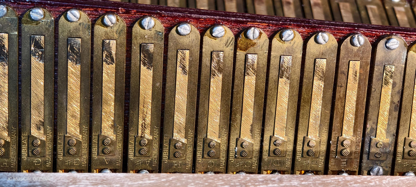 GERMAN JUBILATE ORIGINAL Reed 2Line Harmonium.. Mahagony glossy finish