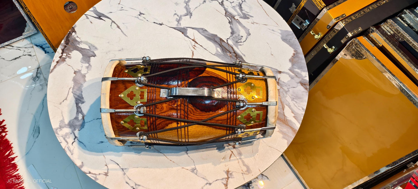 PROFESSIONAL DHOLAK With 100% pure sheesham wood nuts bolt system