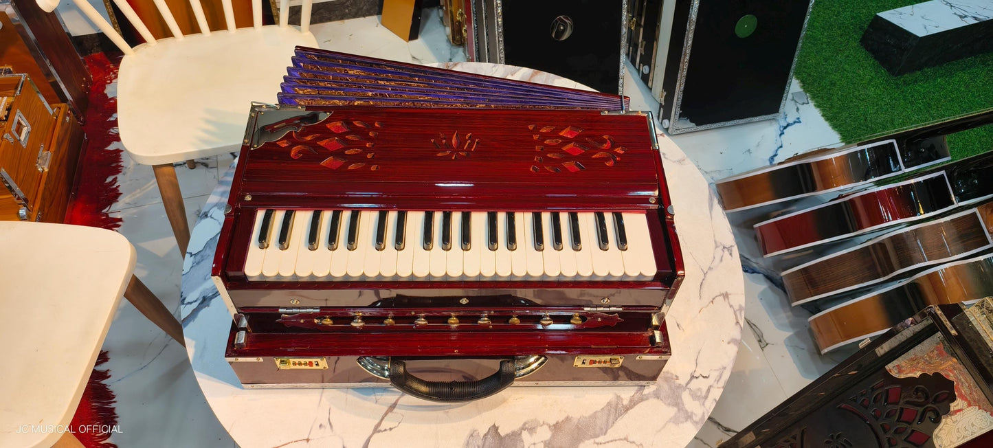 GERMAN JUBILATE ORIGINAL Reed 2Line Harmonium.. Mahagony glossy finish