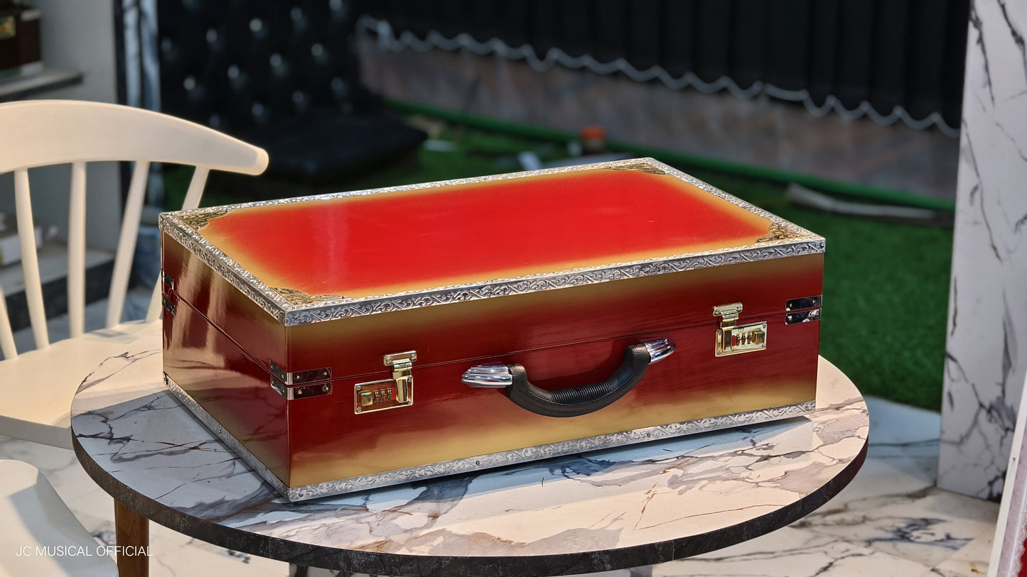 SCALE CHANGER HARMONIUM 3Line 9scale red golden colour premium segment