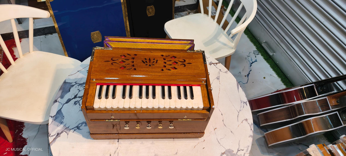 MINI HARMONIUM 2LINE Professional model standing body teakwood body glossy finish