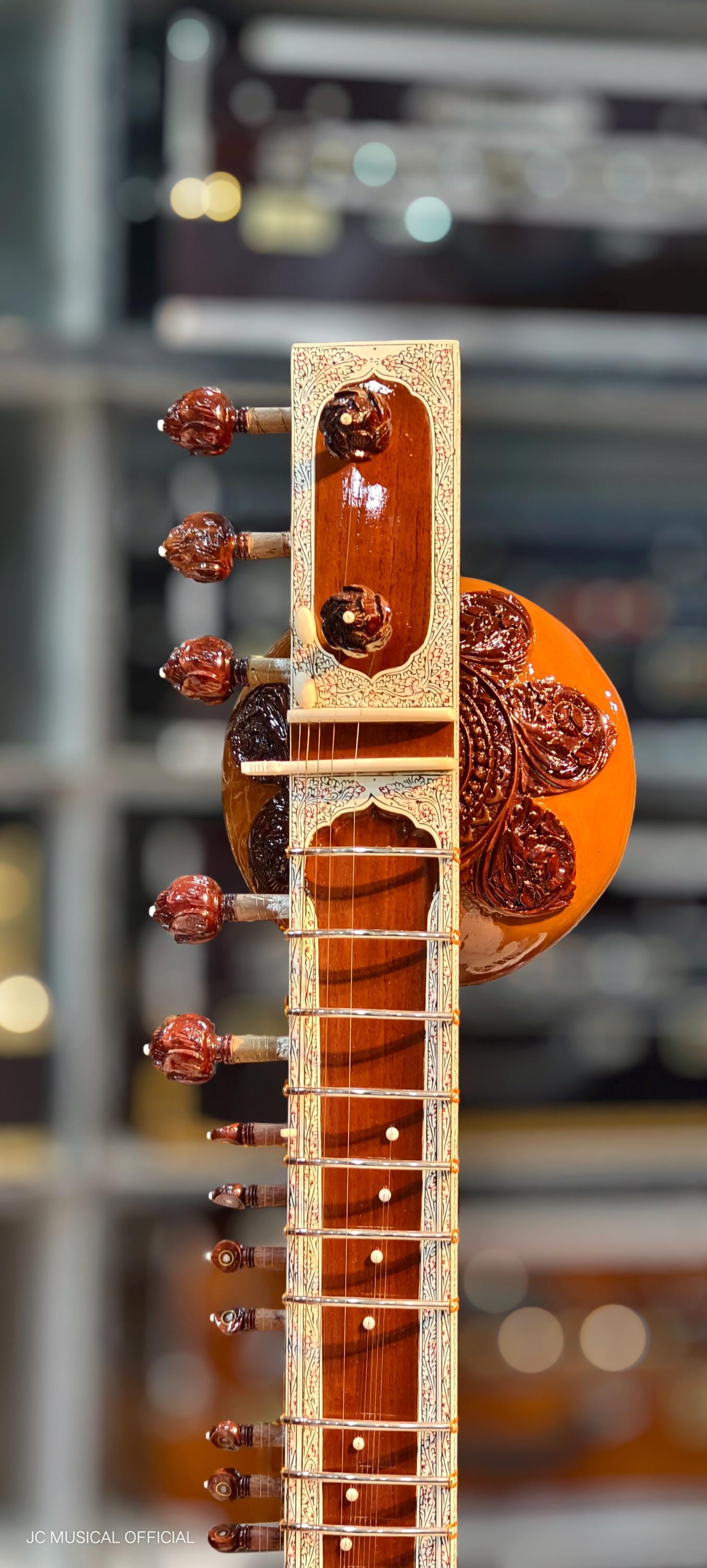 RAVISHANKAR STYLE Professional SITAR with double tumba and hardcase