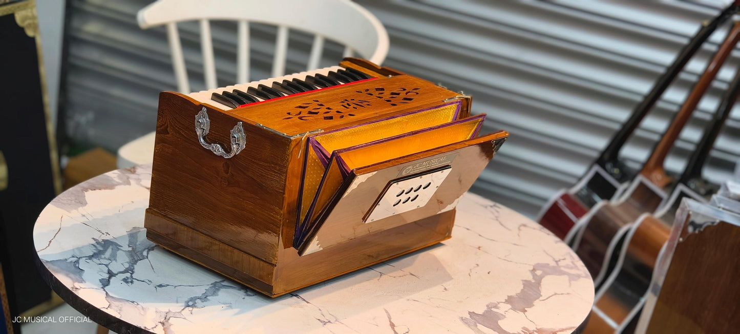 MINI HARMONIUM 2LINE Professional model standing body teakwood body glossy finish