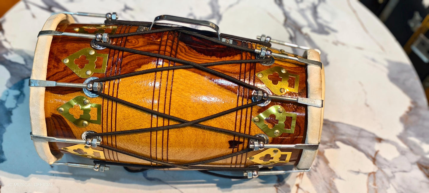 PROFESSIONAL DHOLAK With 100% pure sheesham wood nuts bolt system