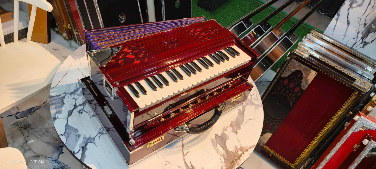 GERMAN JUBILATE ORIGINAL Reed 2Line Harmonium.. Mahagony glossy finish