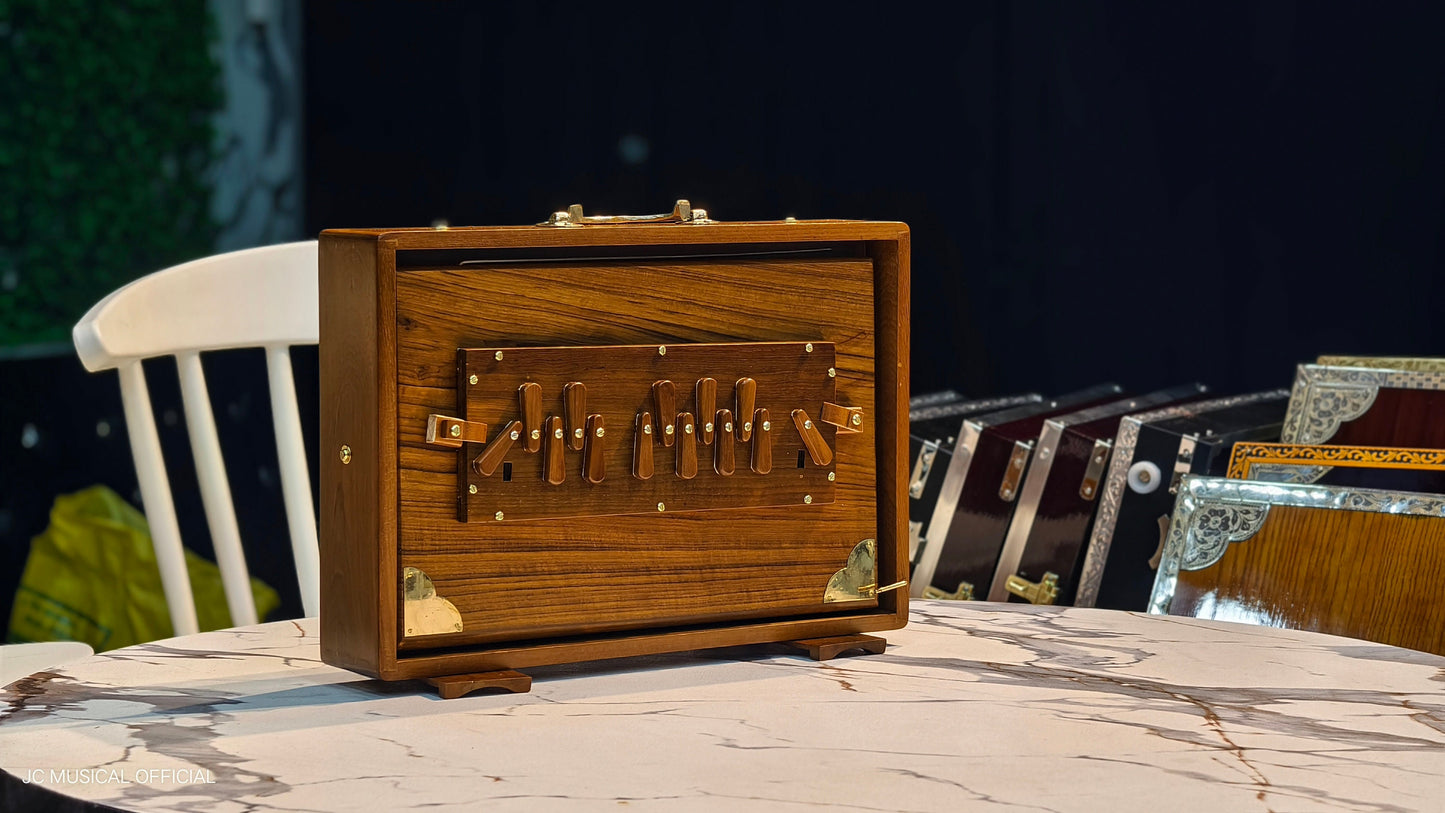 SHRUTI BOX 1LINE with all wooden premium accessories..C TO C..15×10inch medium size