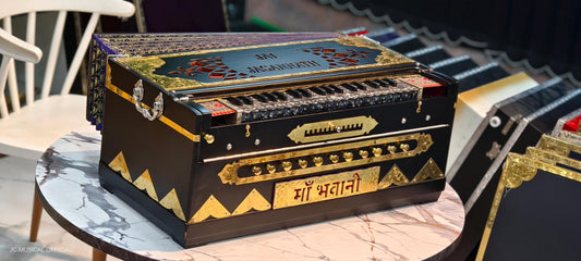 4line 13scale changer JC PREMIUM segment harnonium limited black edition with golden decoration and ENTIC black rare material