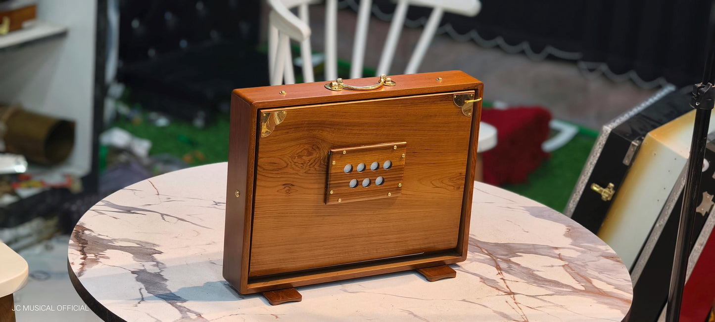 2LINE SHRUTI BOX premium quality with wooden accessories