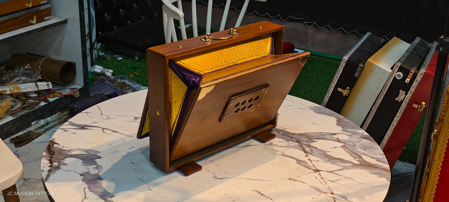 2LINE SHRUTI BOX premium quality with wooden accessories