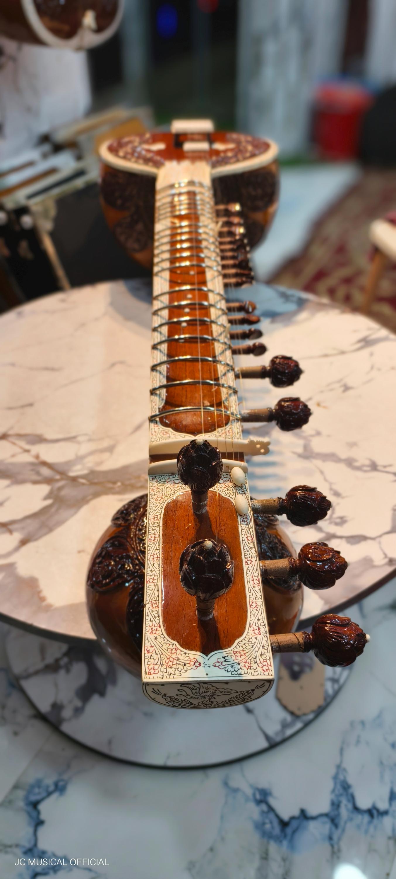 RAVISHANKAR STYLE Professional SITAR with double tumba and hardcase