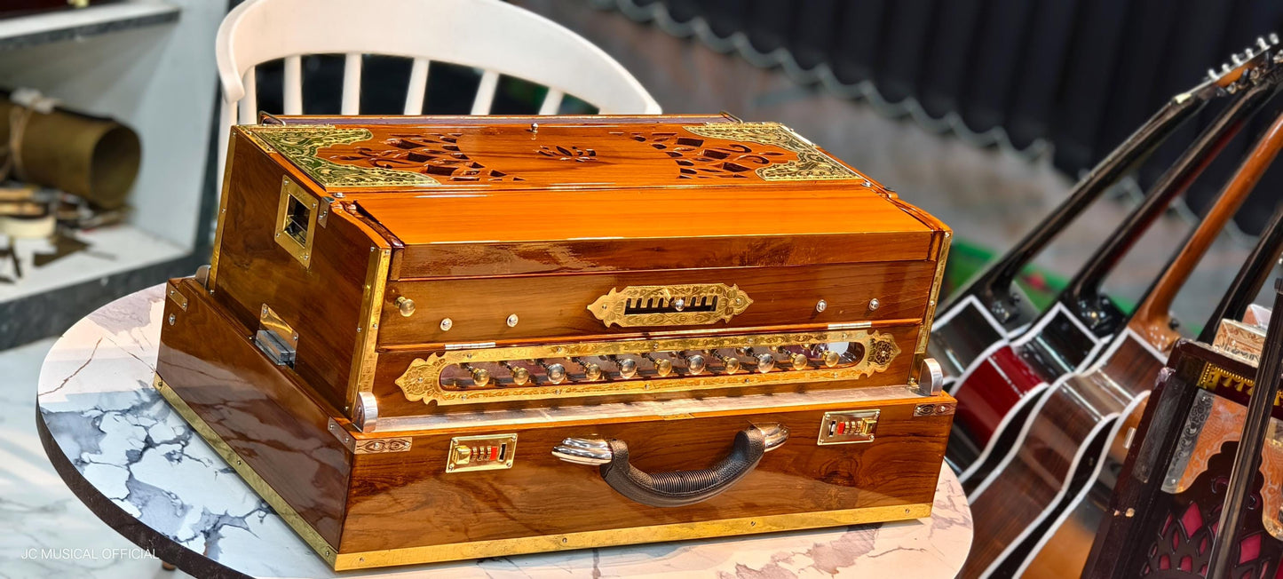 3LINE 9SCALE CHANGER PROFESSIONAL Wooden colour with premium golden brass decoration