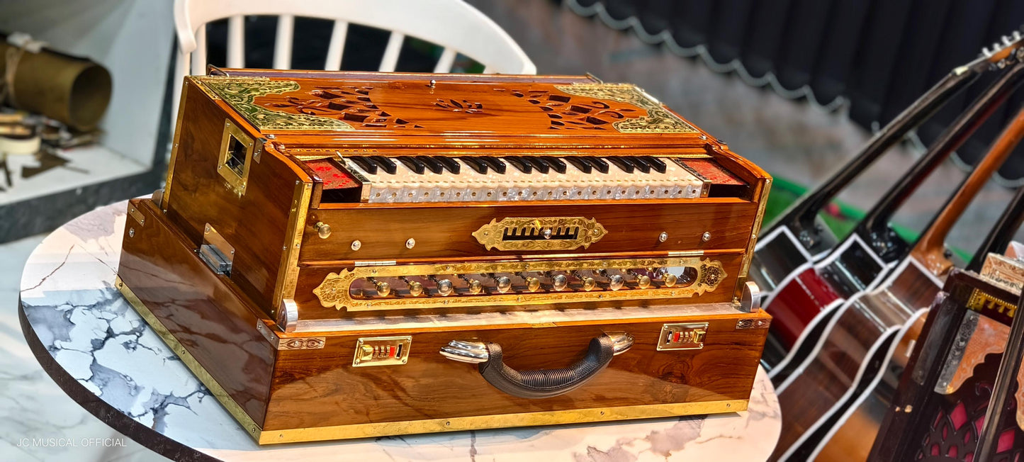 3LINE 9SCALE CHANGER PROFESSIONAL Wooden colour with premium golden brass decoration
