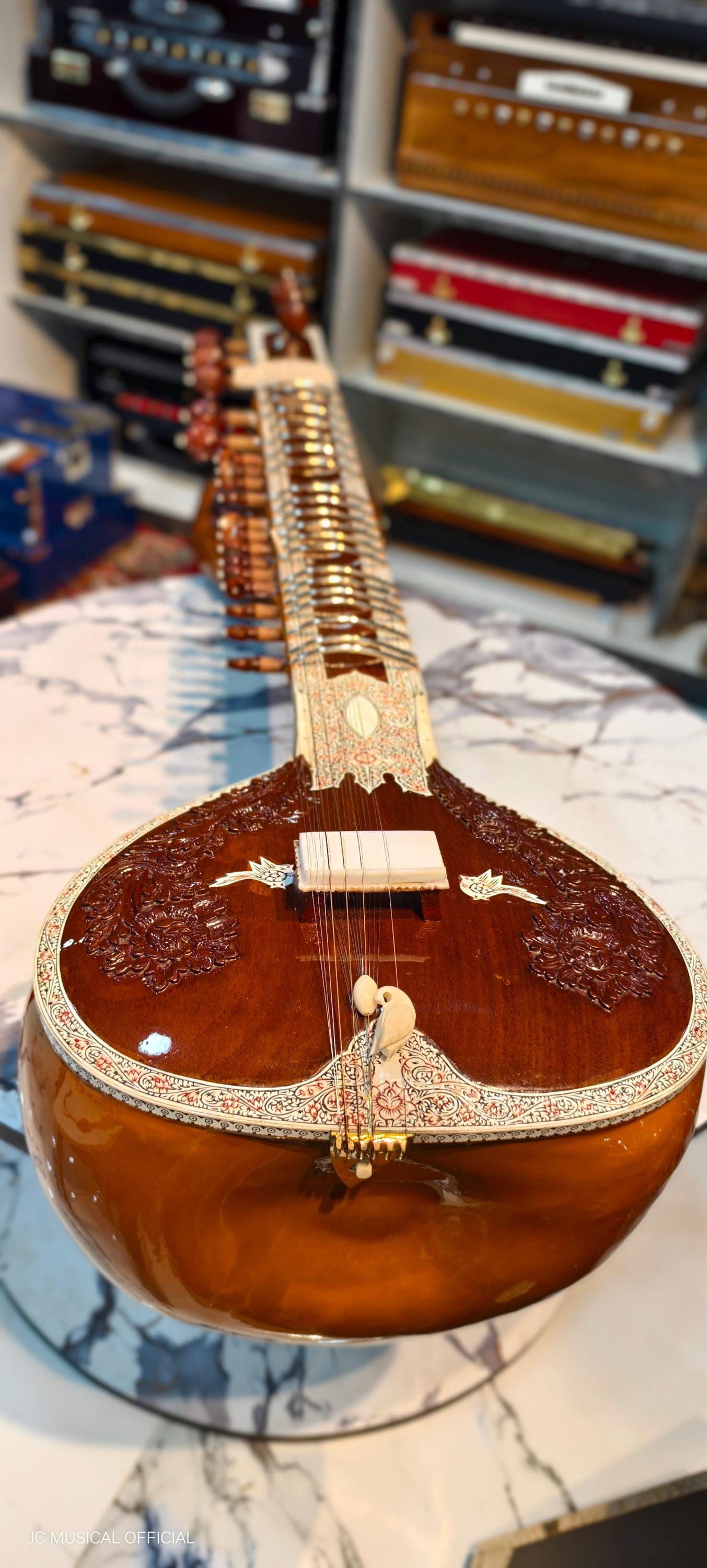 RAVISHANKAR STYLE Professional SITAR with double tumba and hardcase