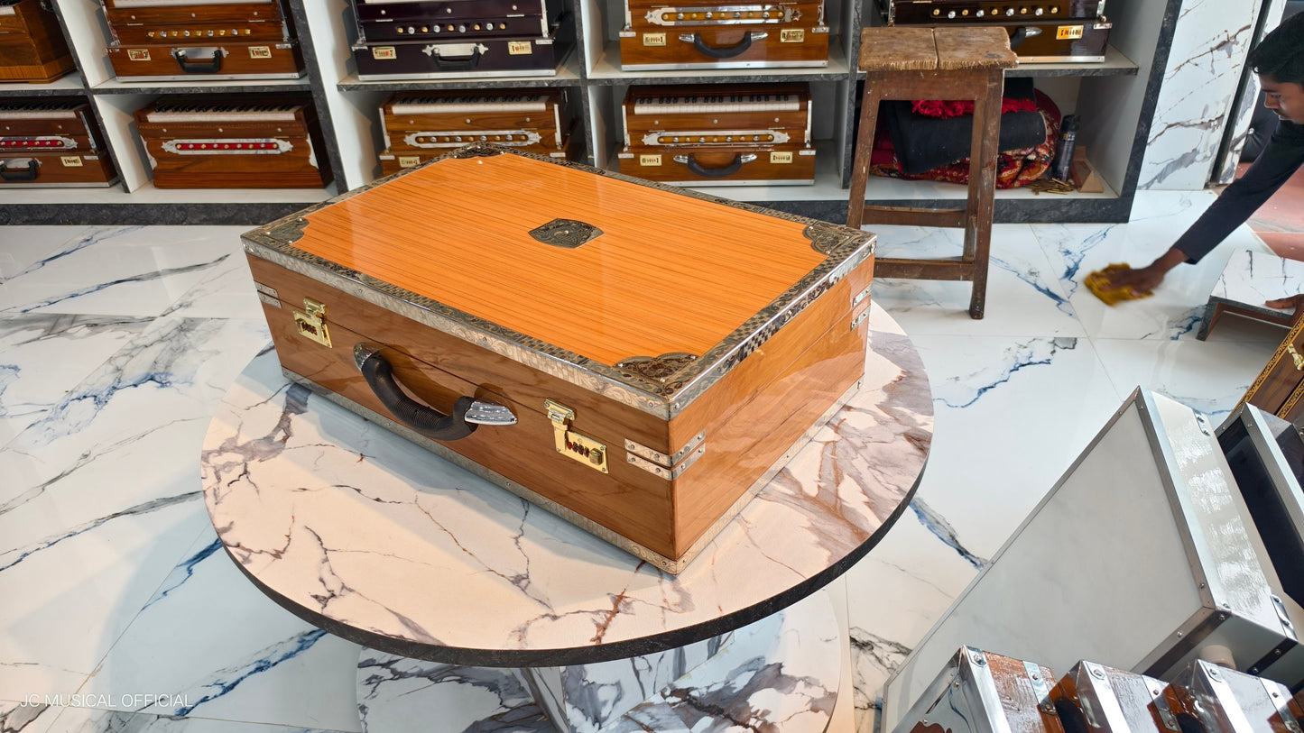 3line 9scale changer professional model teak wooden colour with customised nameplate