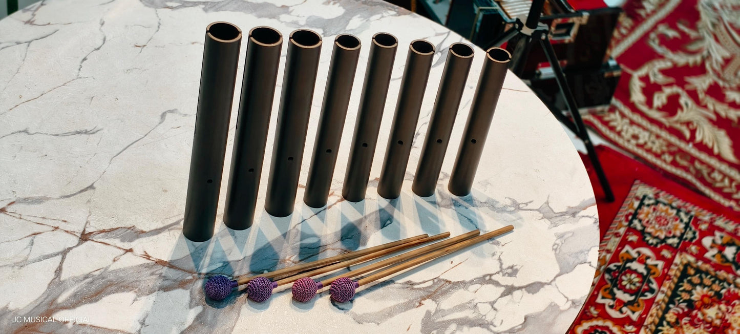 8 Bar Pulse Tube Set: Black Matte Finish