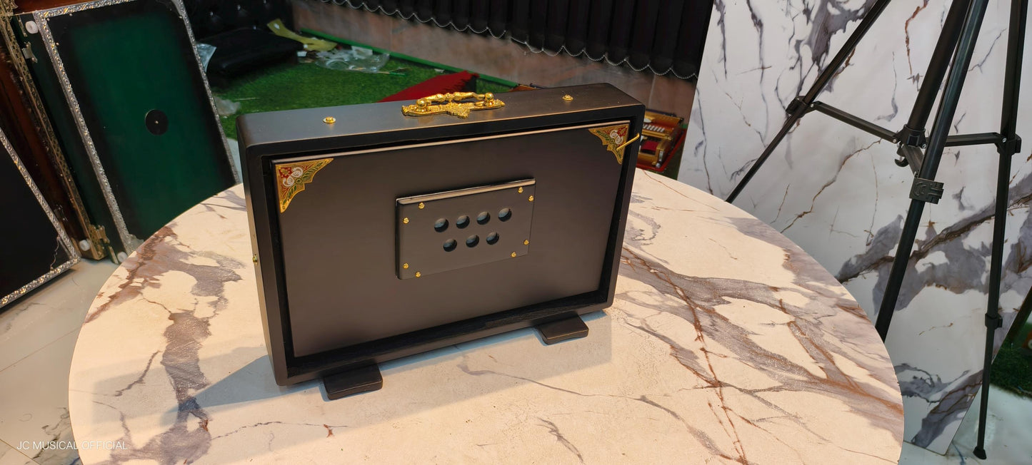 Matte Black Shruti Box | One octevemedium size, Lower Octave C to C