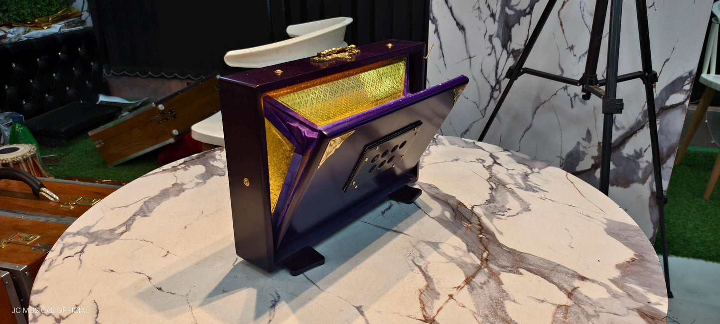 SHRUTI BOX /C3-C4 Lower octeve/ Purple mat finish/One octeve Medium size