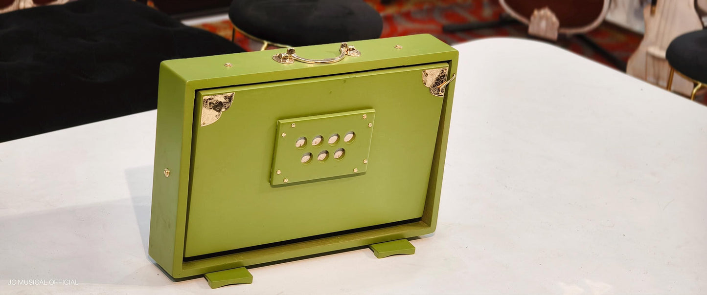 One Octeve Medium size ShrutiBox/ Green Gold edition Premium quality