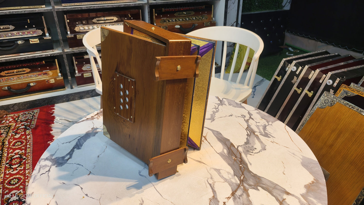 SHRUTI BOX 1LINE with all wooden premium accessories..C TO C..16×12inch big size