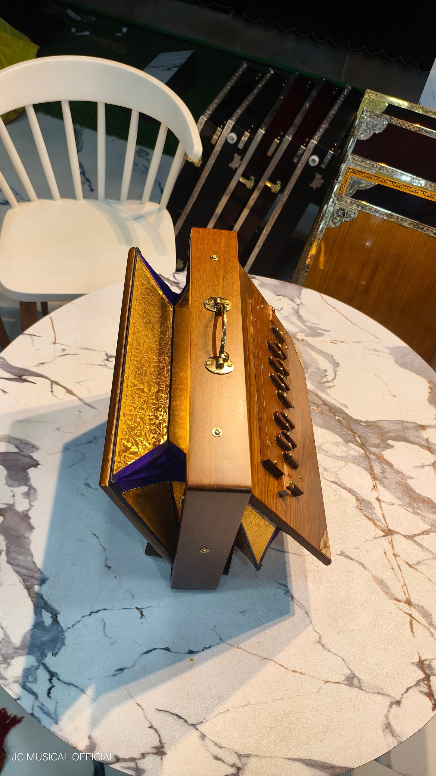 SHRUTI BOX 1LINE with all wooden premium accessories..C TO C..16×12inch big size