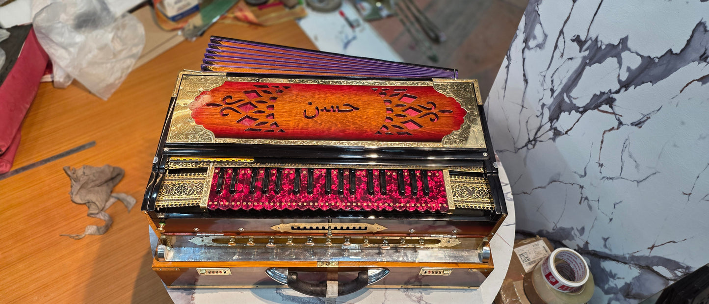 4line 13scale changer Sunburst glossy finish full brass decoration (original German jubilate reeds)customised name cutting