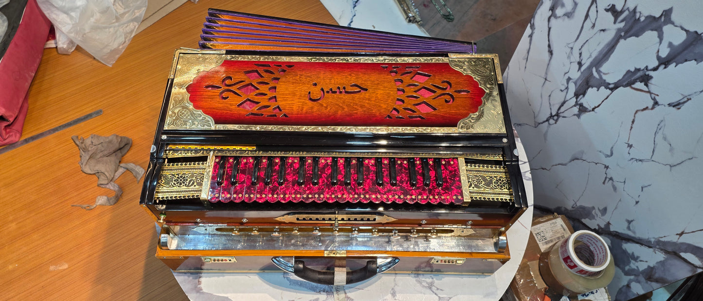 4line 13scale changer Sunburst glossy finish full brass decoration (original German jubilate reeds)customised name cutting
