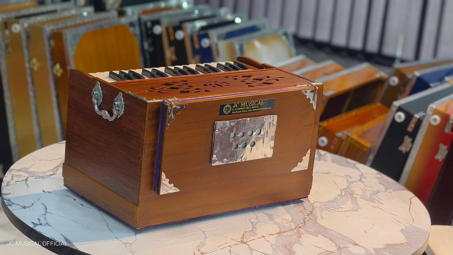 2LINE MINI HARMONIUM Wooden Matprofessional non folding type standing body