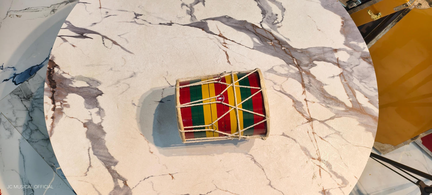 Hand Made Colorful Indian Mini Dholak Drum| Dholki Damru