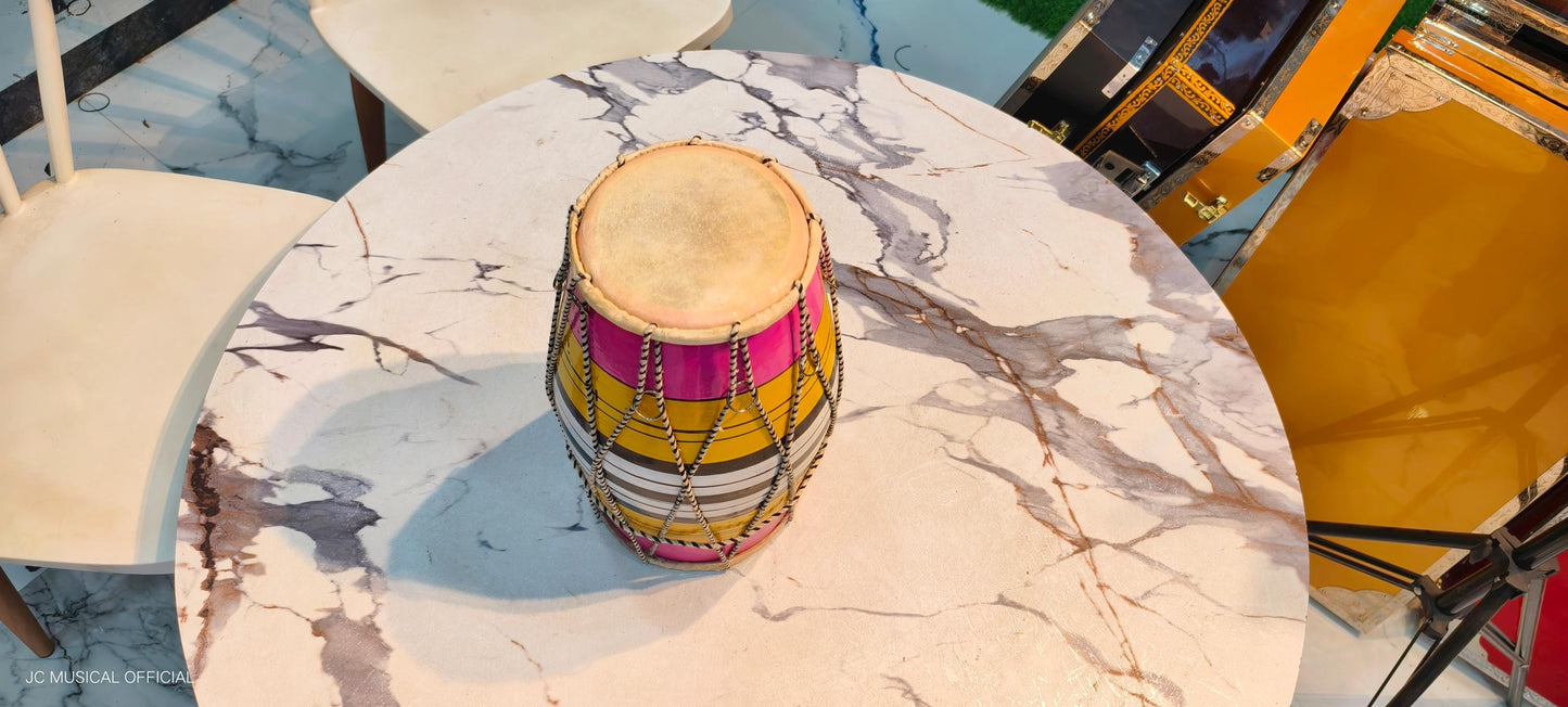 INDIAN DHOLAK / DRUM/ mini size 12inch ideal for beginners and kids professionally made