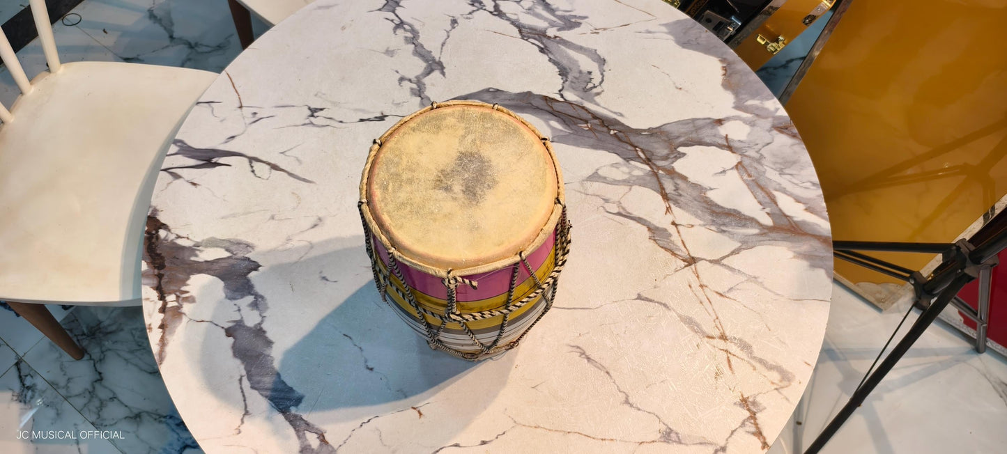 INDIAN DHOLAK / DRUM/ mini size 12inch ideal for beginners and kids professionally made