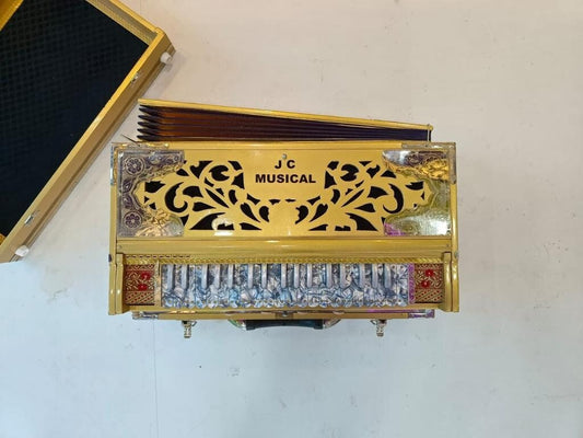 3line 9scale golden customised harmonium
