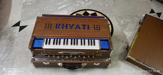 4line 13scale changer wooden mat colour Harmonium with customised nameplate