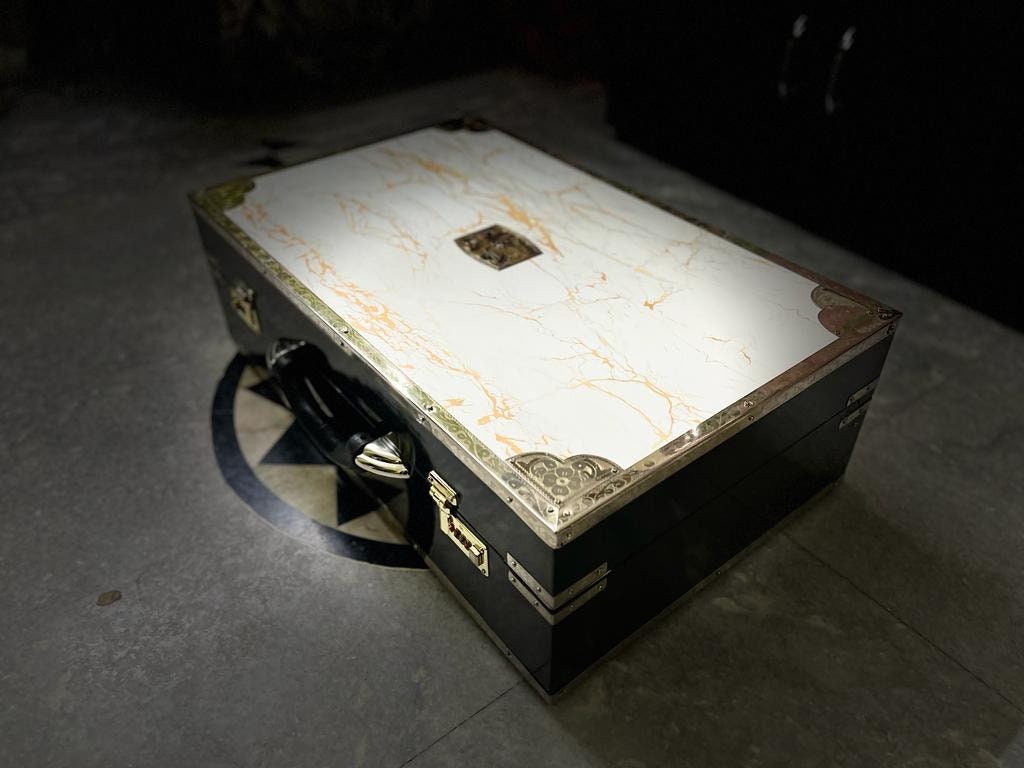 CUSTOMISED MODEL 3Line 9Scale Harmonium black and white theme