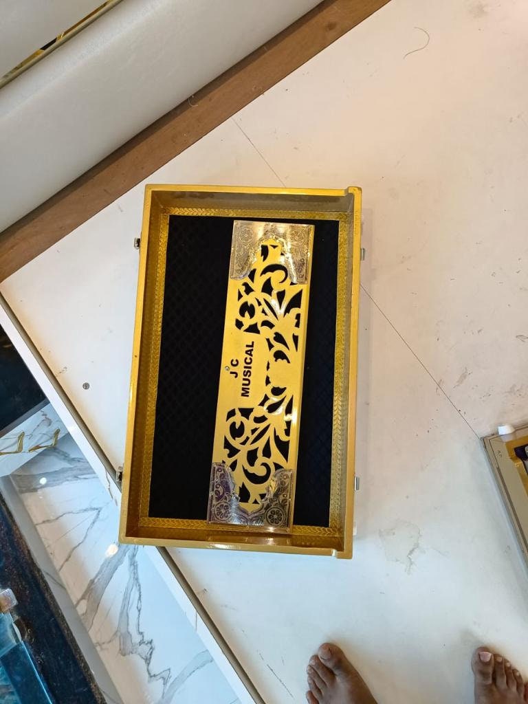 3line 9scale golden customised harmonium