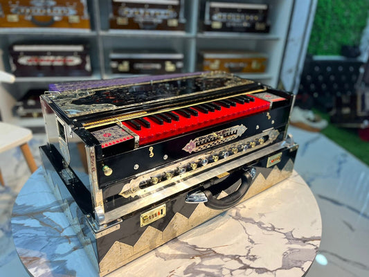 4LINE HARMONIUM 13scale changer Black glossy finish customised model