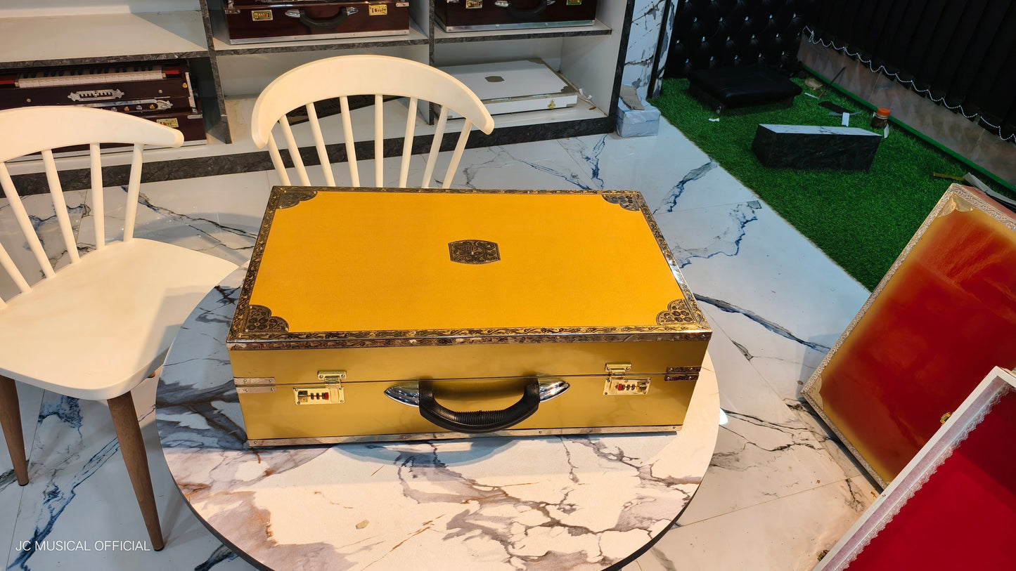 Golden Harmonium: 3-Line, 9-Scale, Premium Quality