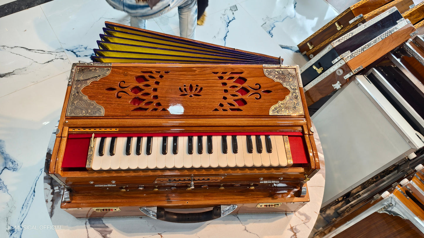 3line 9scale changer professional model teak wooden colour with customised nameplate