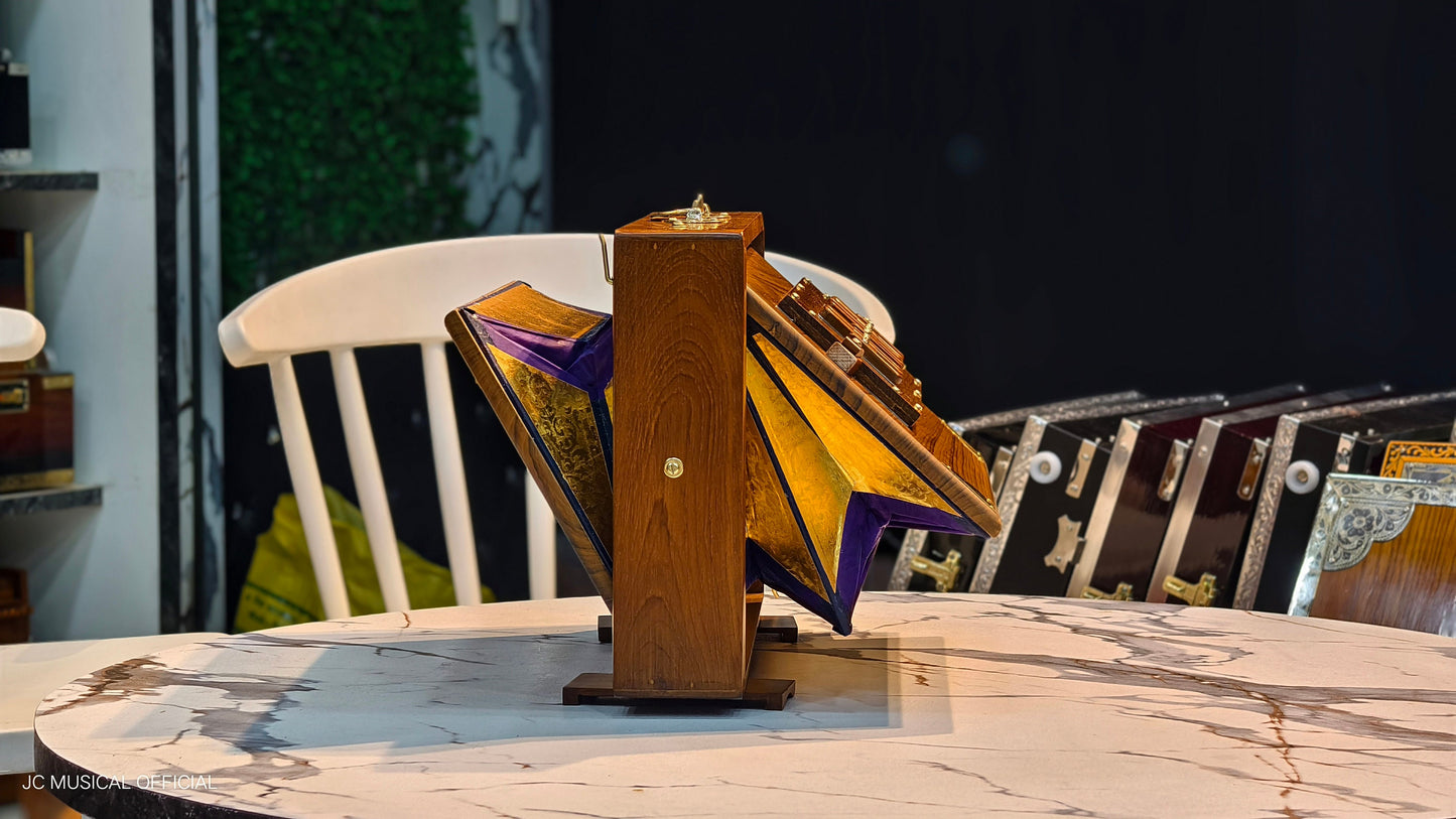 Wooden Shruti Box| One octeve medium size|C3-C4 Lower Octave