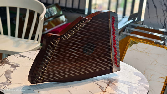 Paloma Swarmandal - Brown Mat Finish with Hardcase