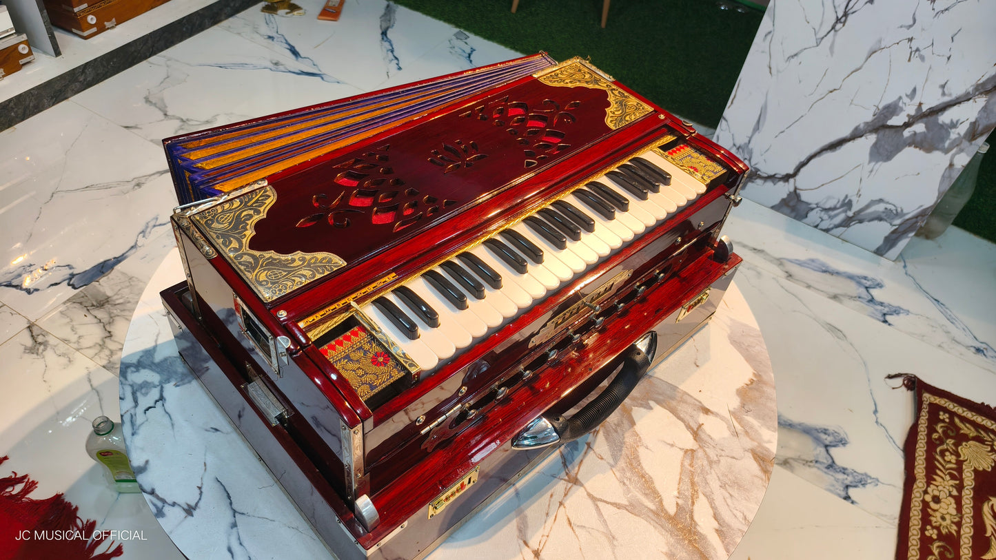 3line 9scale changer professional model cherry mahgani colour with customised nameplate cutting facility