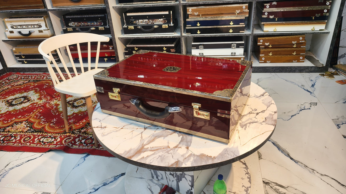 3line 9scale changer professional model cherry mahgani colour with customised nameplate cutting facility