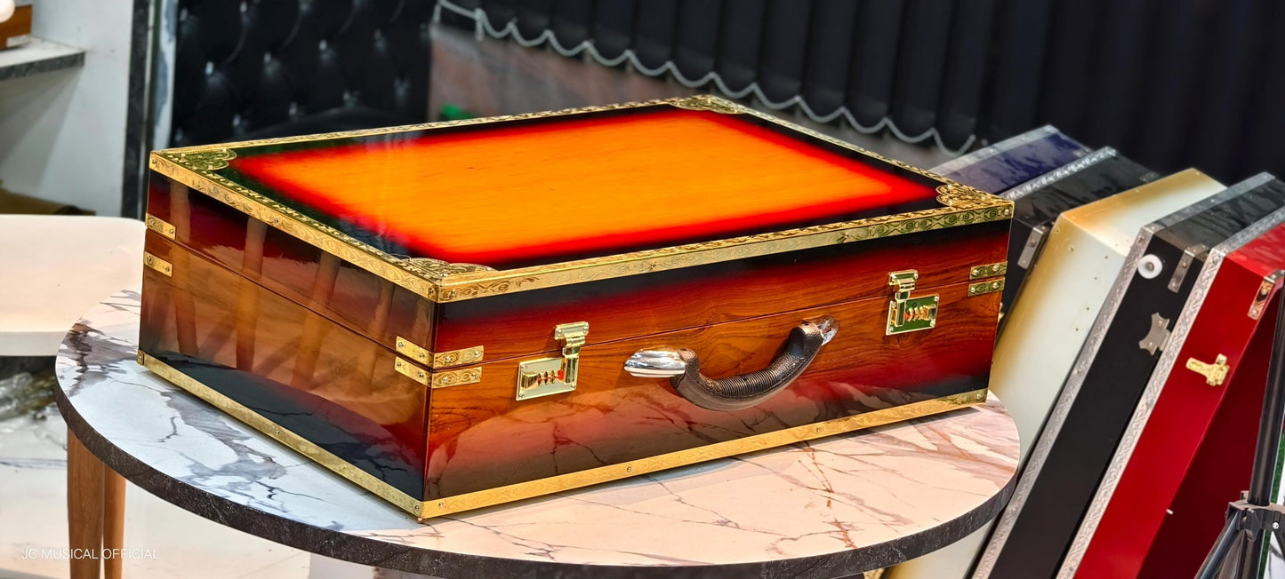 4-Line Harmonium: Sunburst Color, Premier Reeds, Free Bag