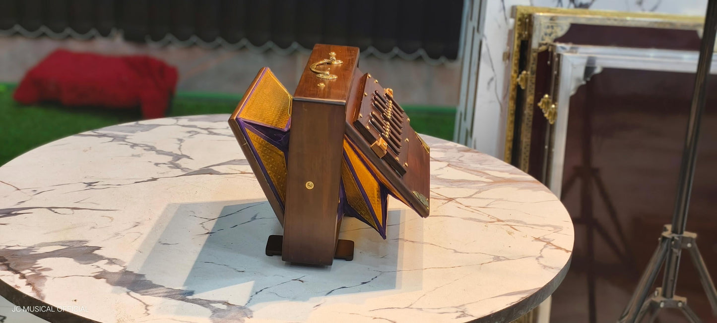 LIGHT BROWN Color Shruti Box | C4-C5 Middle Octave small size 9×12 inch